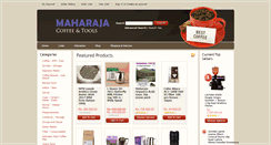 Desktop Screenshot of maharajacoffee.biz