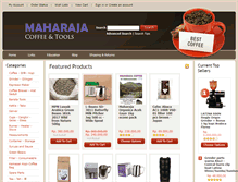 Tablet Screenshot of maharajacoffee.biz